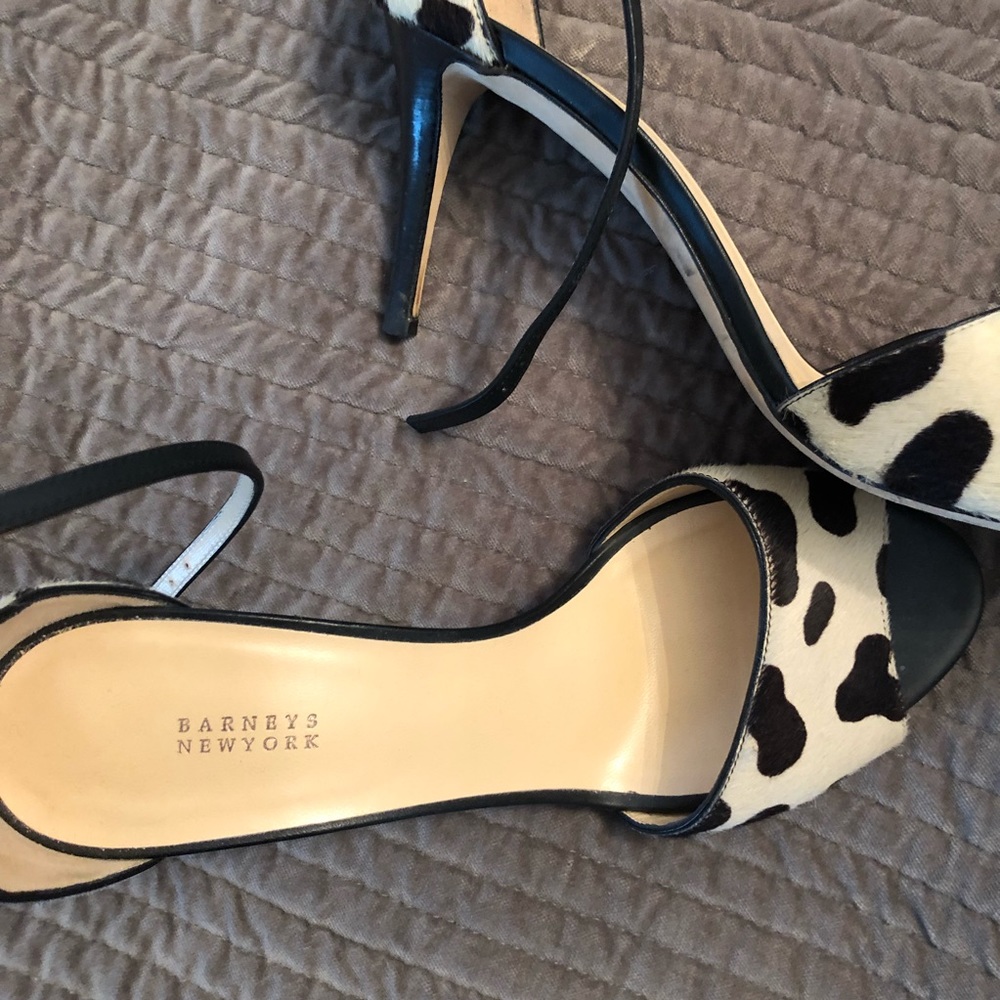 Barney’s New York Calf Hair Heels